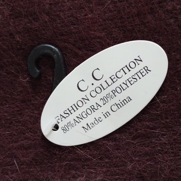 NWT C.C. Fashion Collection Brown Angora Blend Ruffle One Size Scarf - Picture 3 of 9